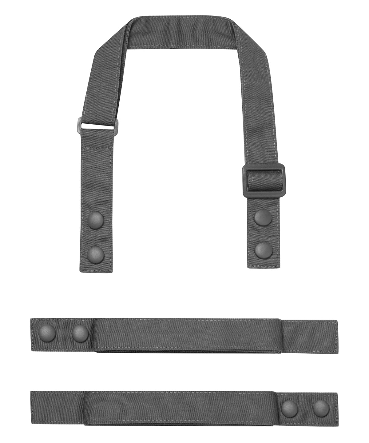 Pr191-Dgre | Dark Grey - Swap & Pop Customisable Apron Straps | Premier