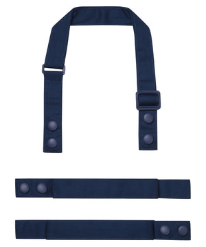Pr191-Navy | Navy - Swap & Pop Customisable Apron Straps | Premier
