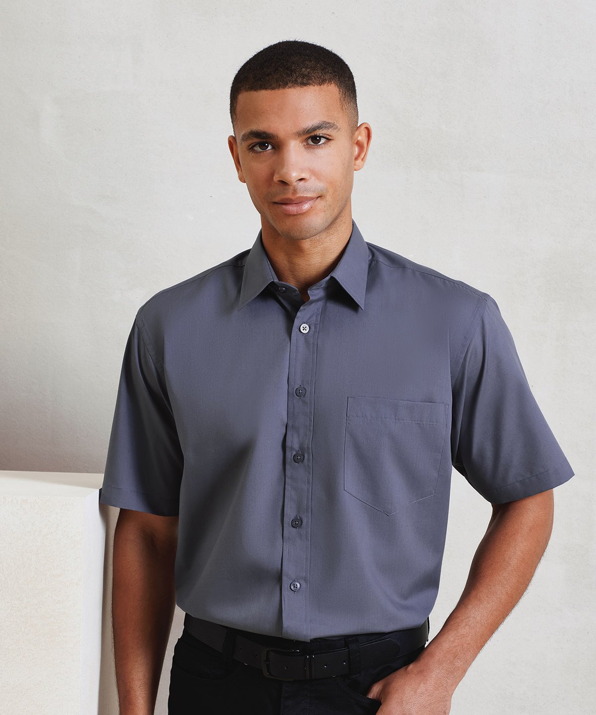 PR202 | Short sleeve poplin shirt | Premier