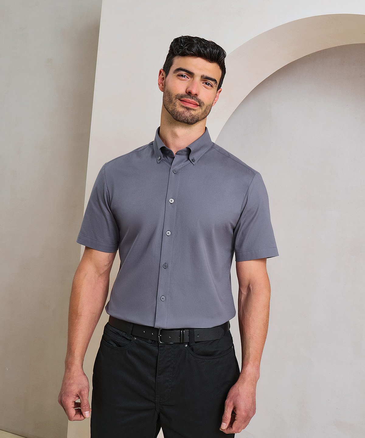 PR286 | ‘Supreme’ Oxford short sleeve shirt | Premier