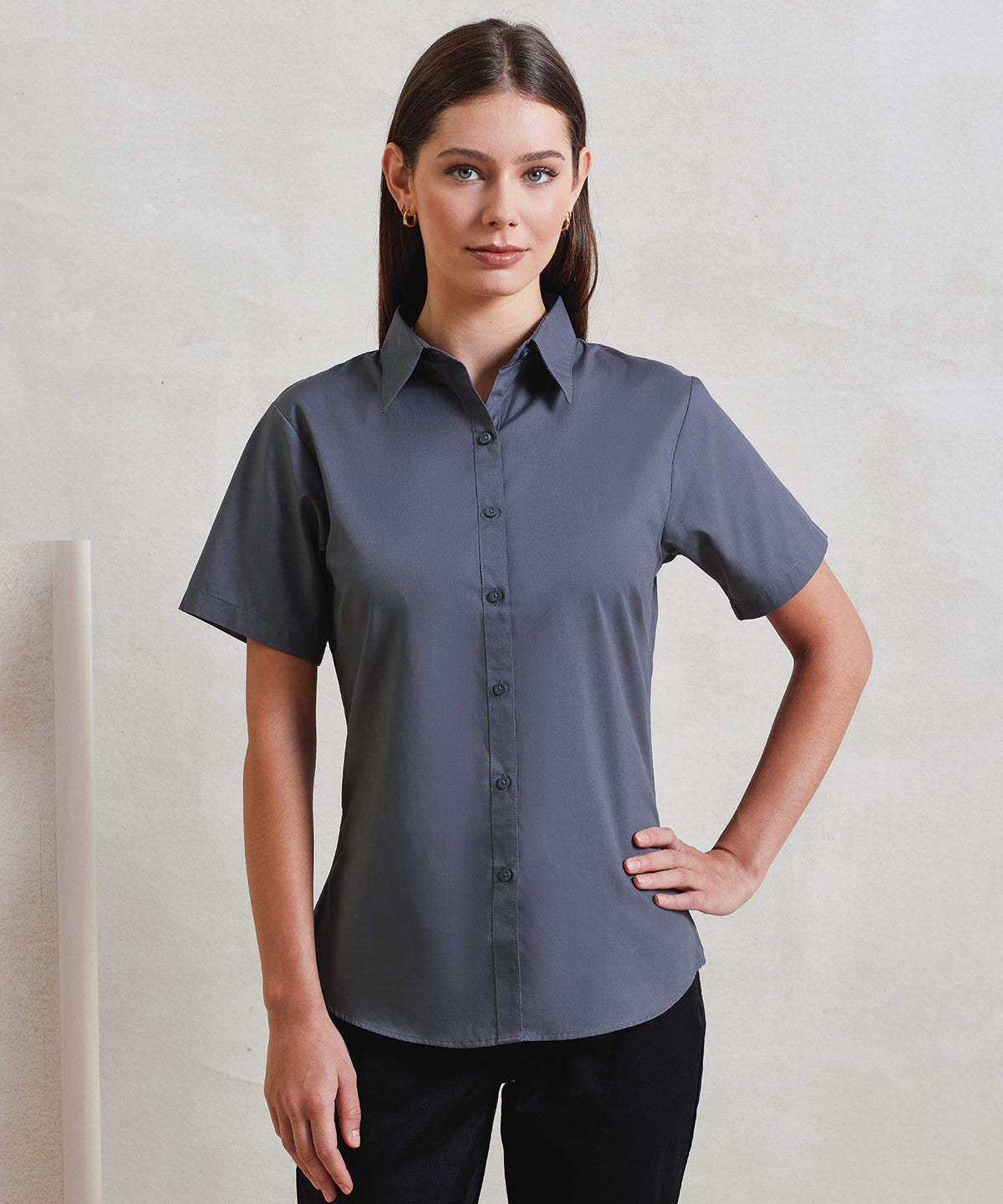 PR302 | Women's short sleeve poplin blouse | Premier