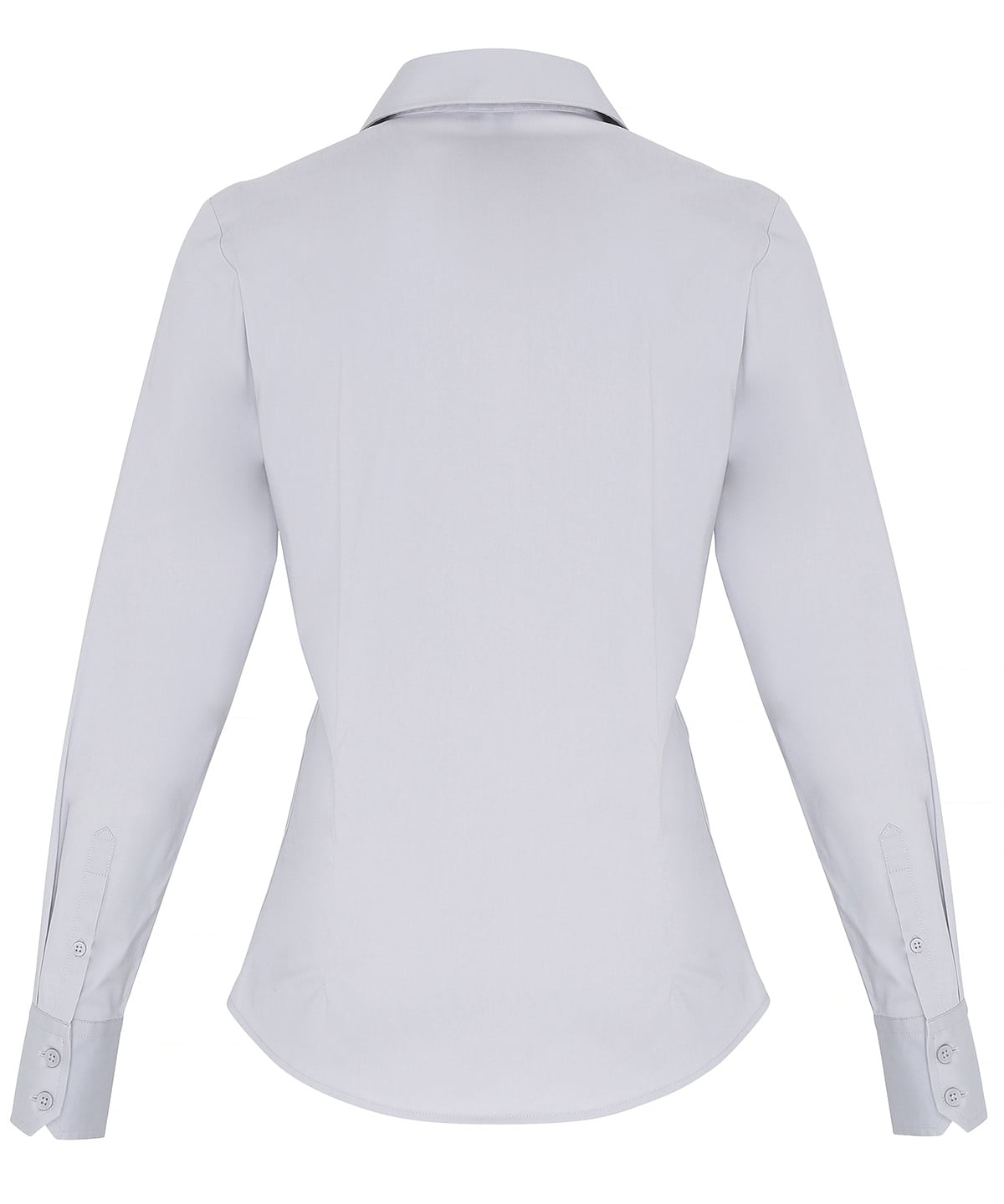 Premier Women's Stretch Fit Cotton Poplin Long Sleeve Blouse (PR344) | Ladies Business Shirts