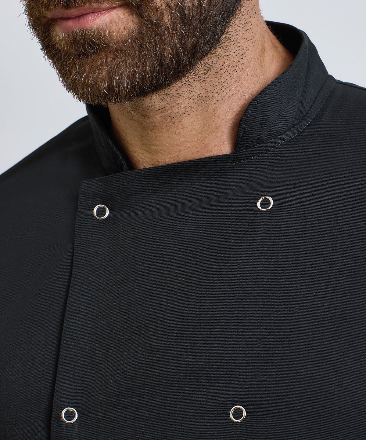 PR665 | Studded front long sleeve chef's jacket | Premier