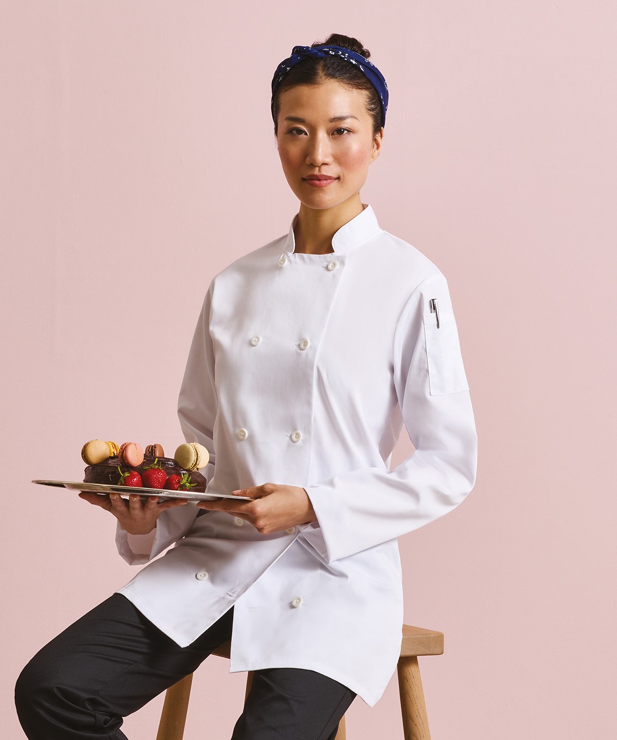 PR671 | Women's long sleeve chef's jacket | Premier