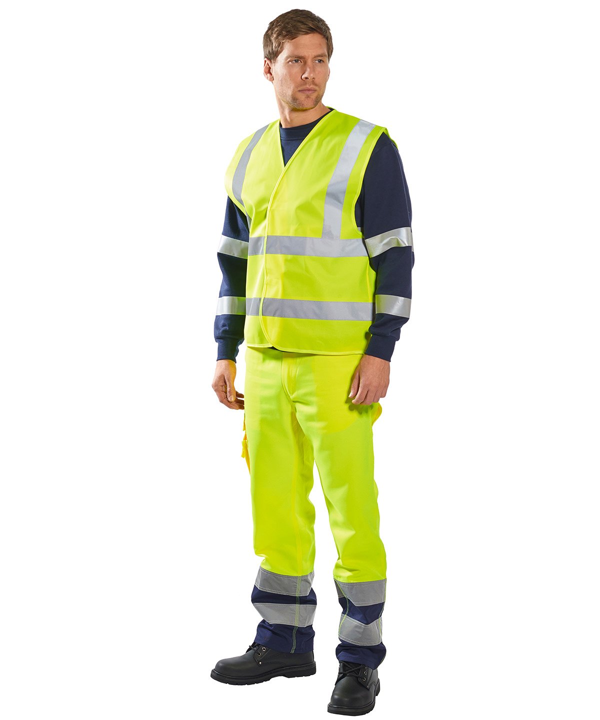 PW002 | Hi-vis two-band-and-brace vest (C470) | Portwest