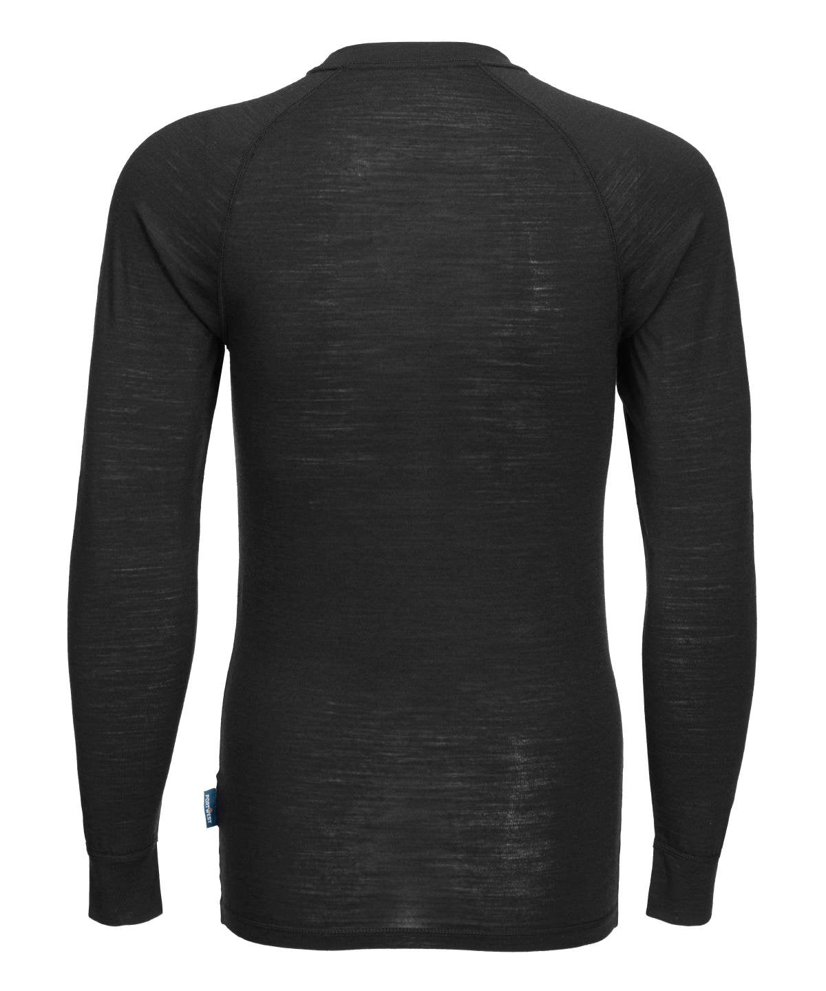 PW182 | Merino wool crew neck long sleeve top | Portwest