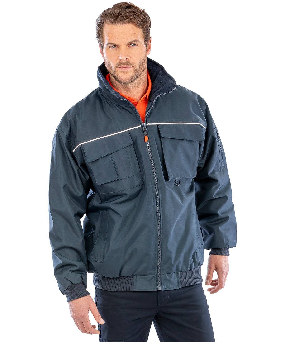 Result Work-Guard Sabre Pilot Jacket (R300X) | Padded Waterproof Work Jacket