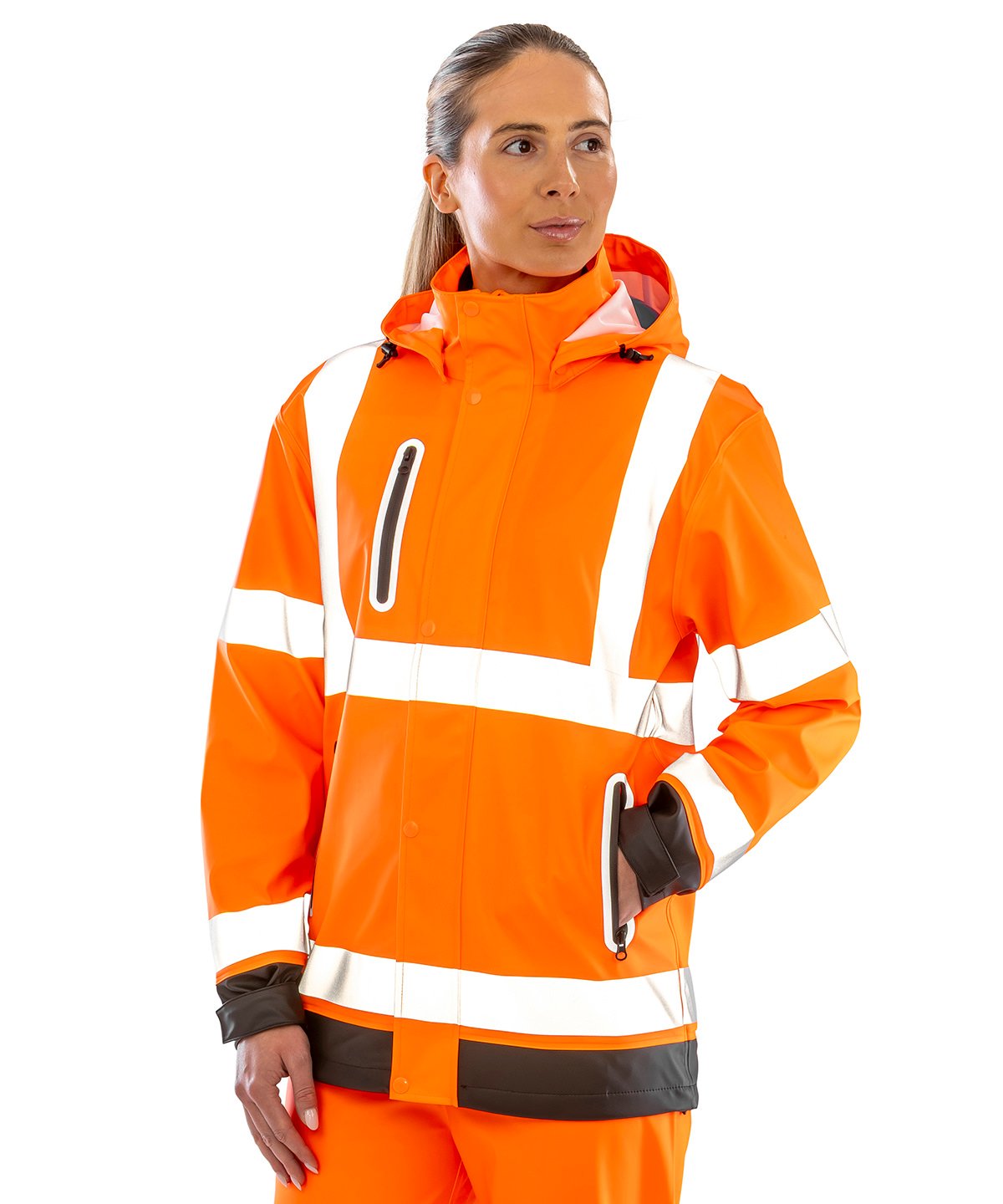 R507X | Heavy-duty prism PU safe and dry jacket with recycled backing | Result Recycled