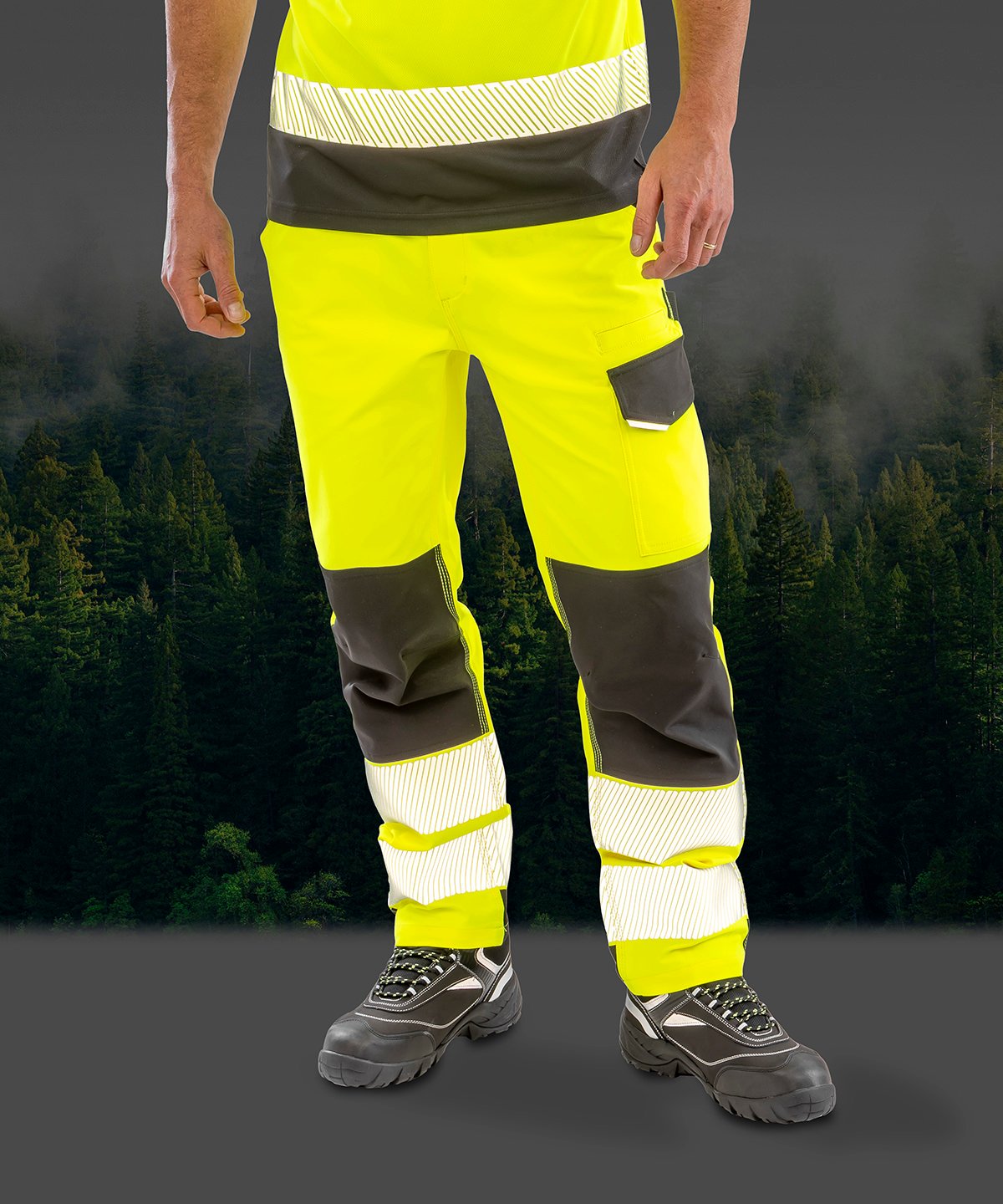 R517X | Safe-Guard recycled dynamic stretch safety trousers | Result Safeguard