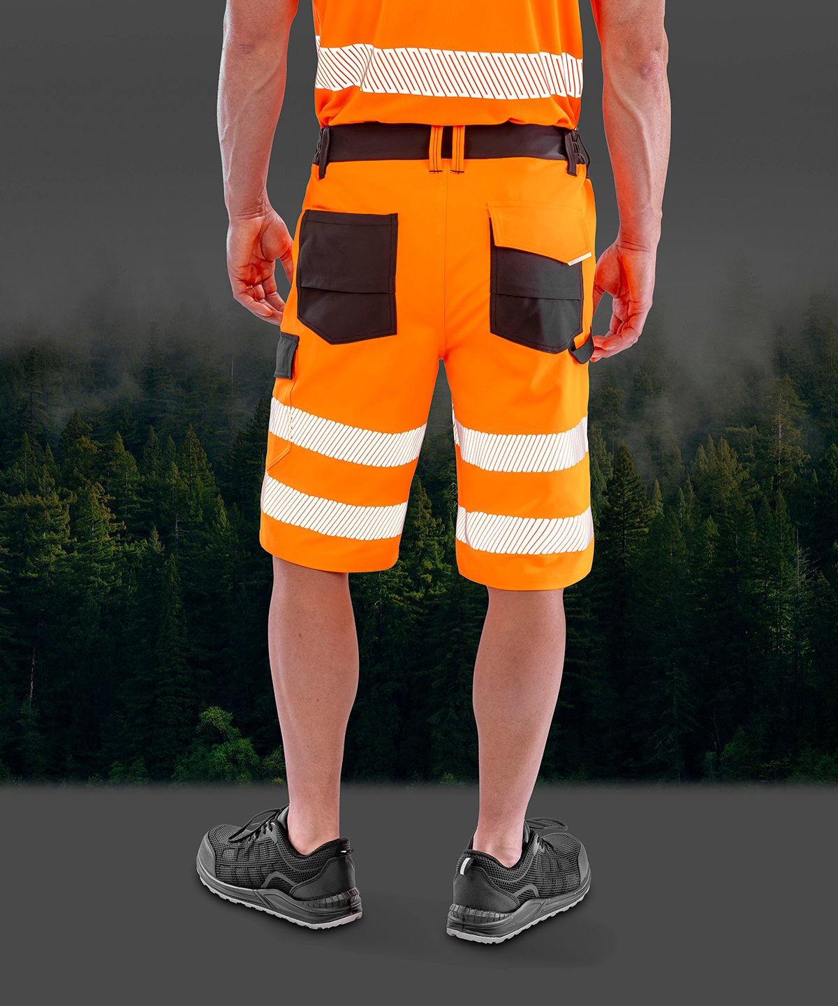 R519X | Safe-Guard recycled dynamic stretch safety shorts | Result Safeguard