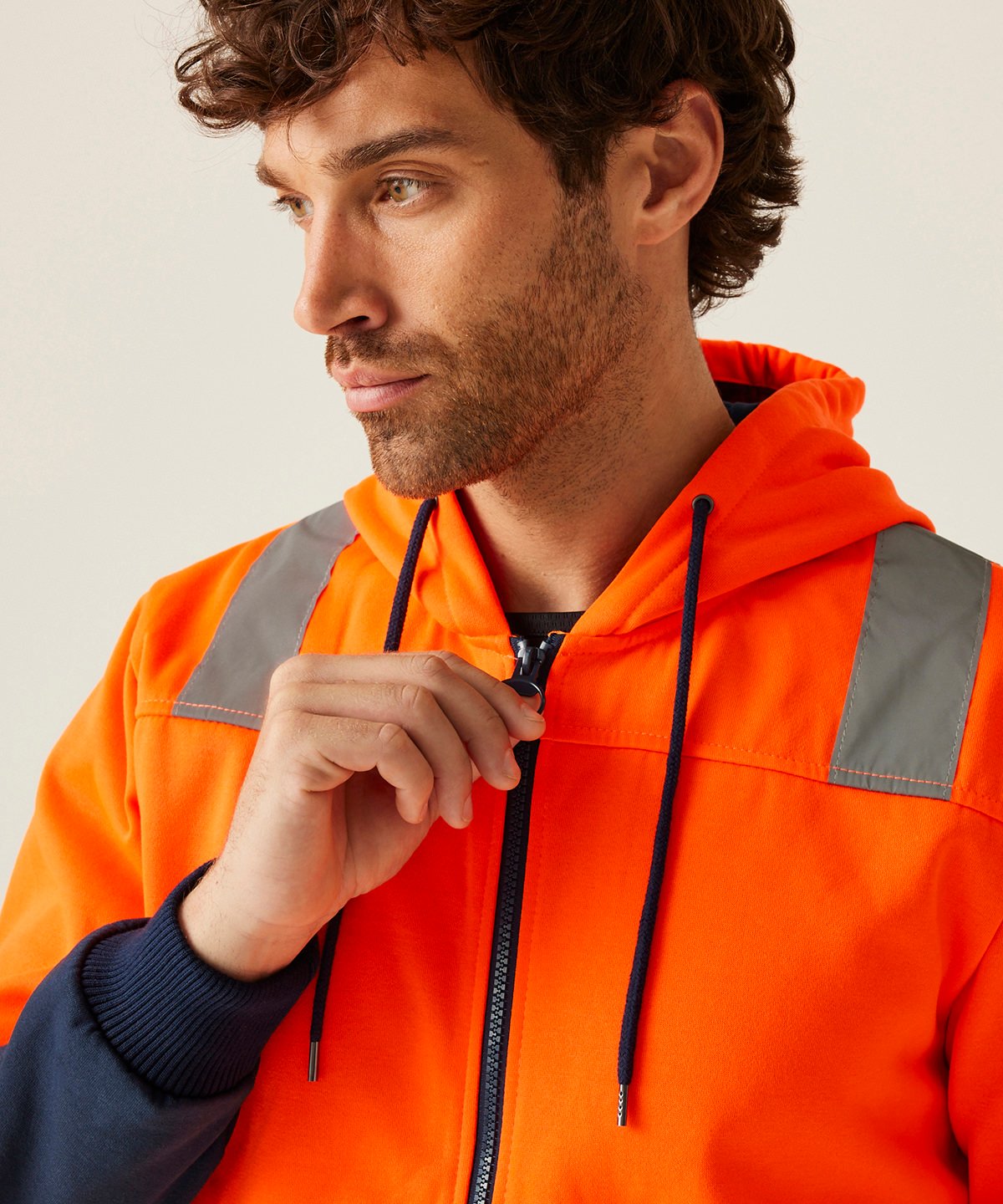 RG457 | Pro hi-vis full zip hoodie | Regatta High Visibility