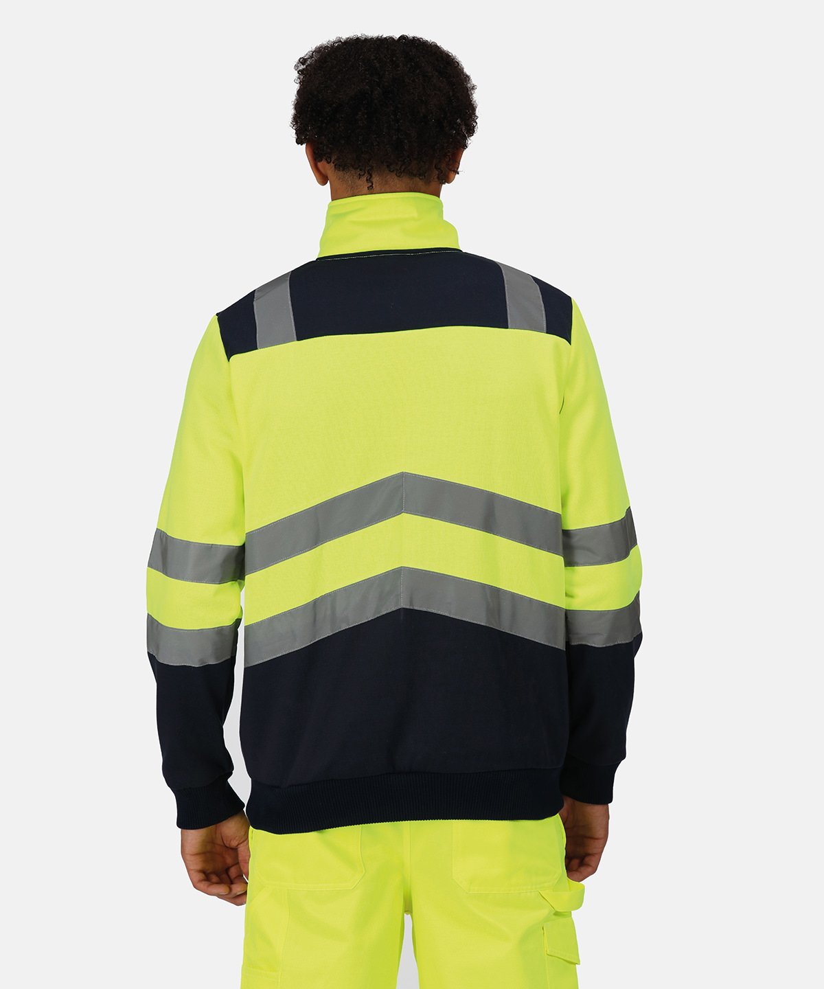 RG466 | Pro hi-vis ¼-zip sweatshirt | Regatta High Visibility