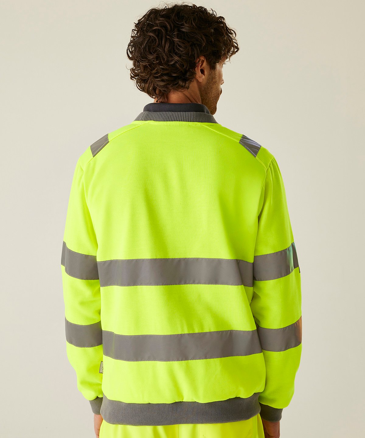 RG487 | Hi-vis Pro contrast crew neck sweatshirt | Regatta High Visibility