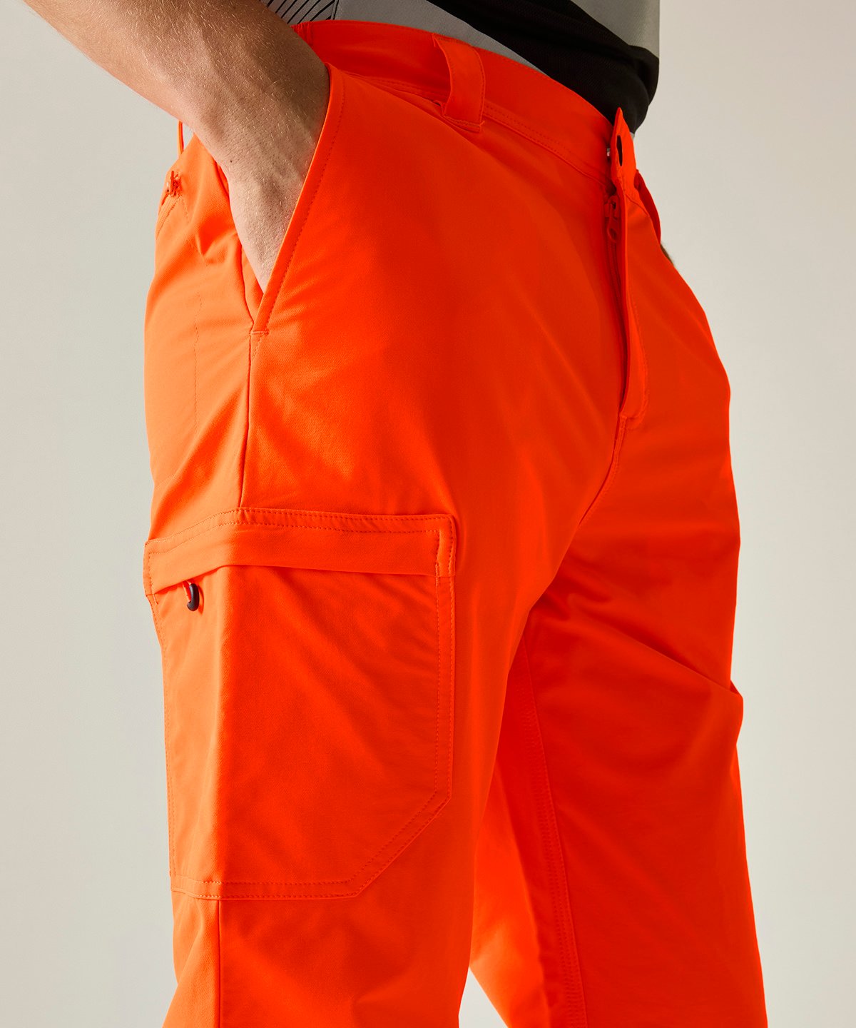 RG493 | Hi-vis pro contract stretch action trousers | Regatta High Visibility