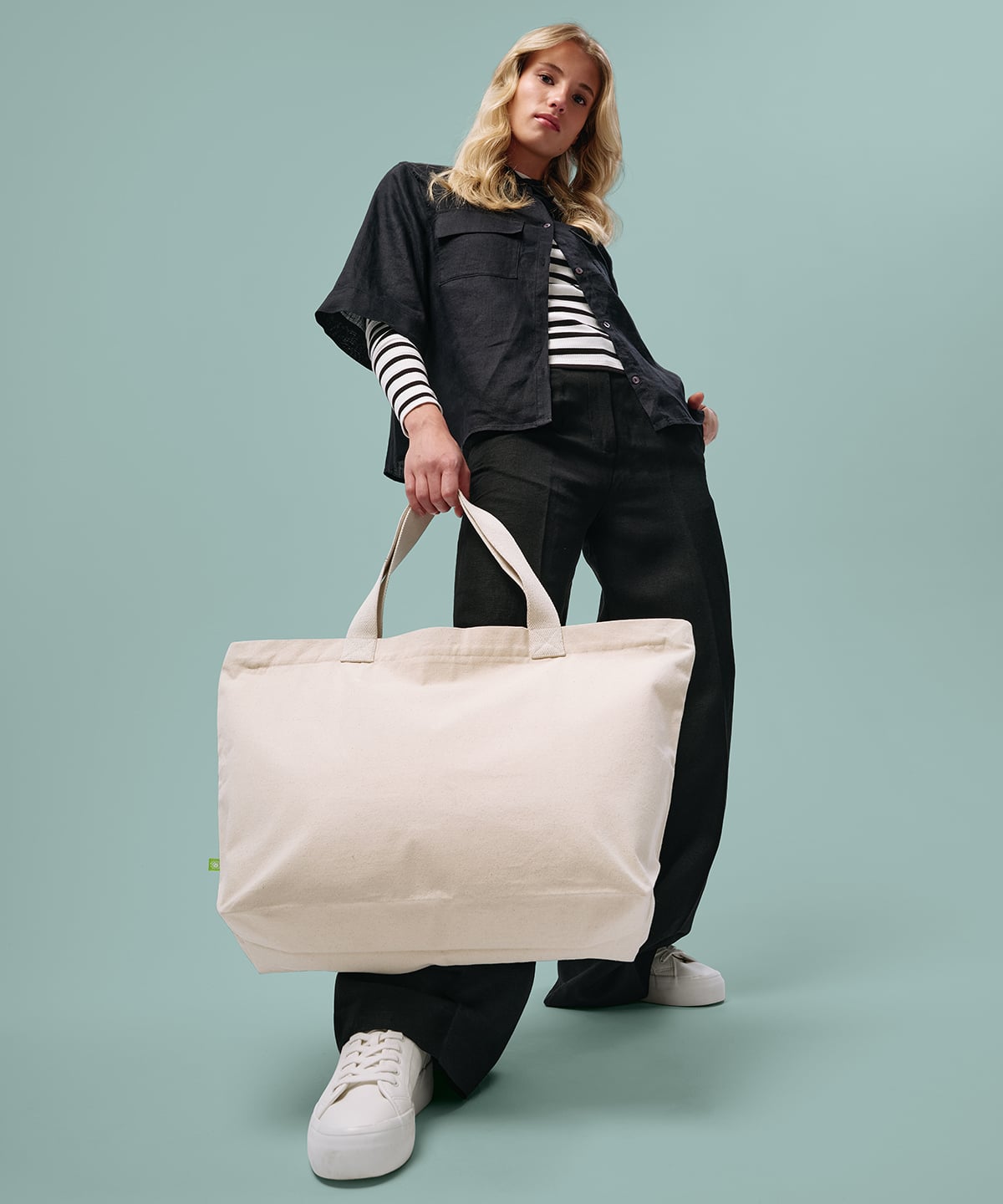 RL069 | Elba organic canvas premium zip tote | Nutshell