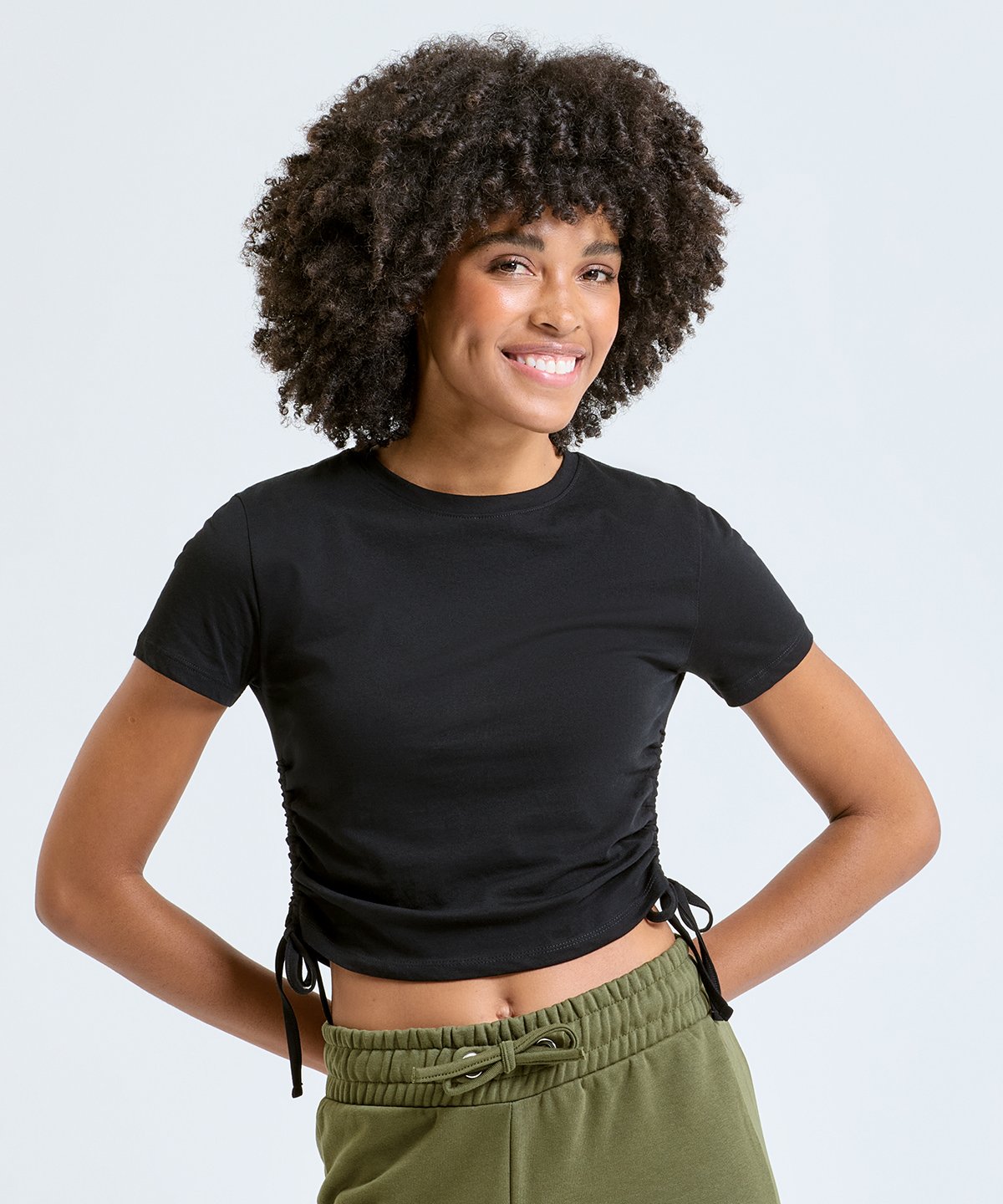 TR069 | Women’s TriDri ruched crop top | TriDri