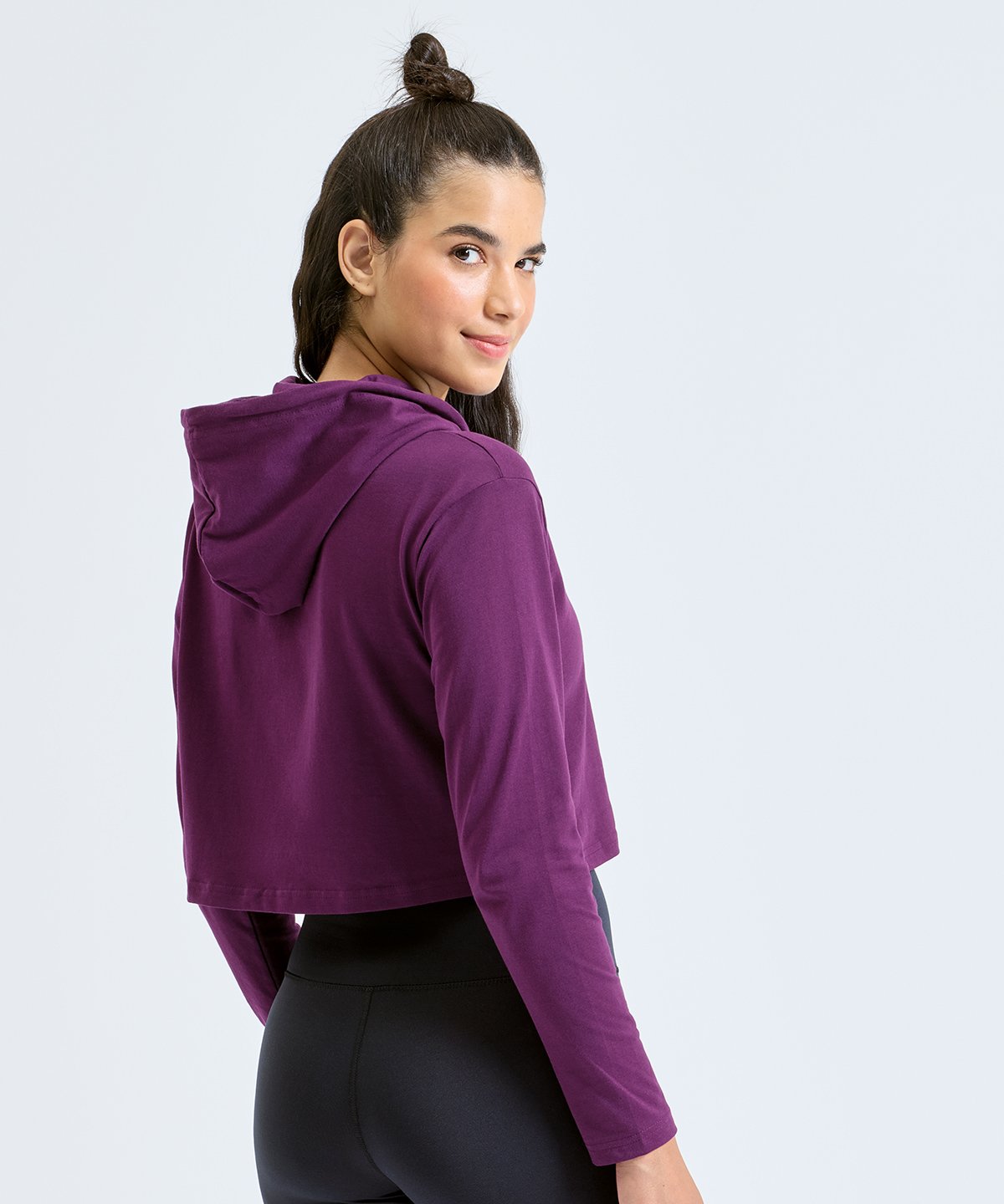 TR088 | Women's TriDri cropped hooded long sleeve t-shirt | TriDri