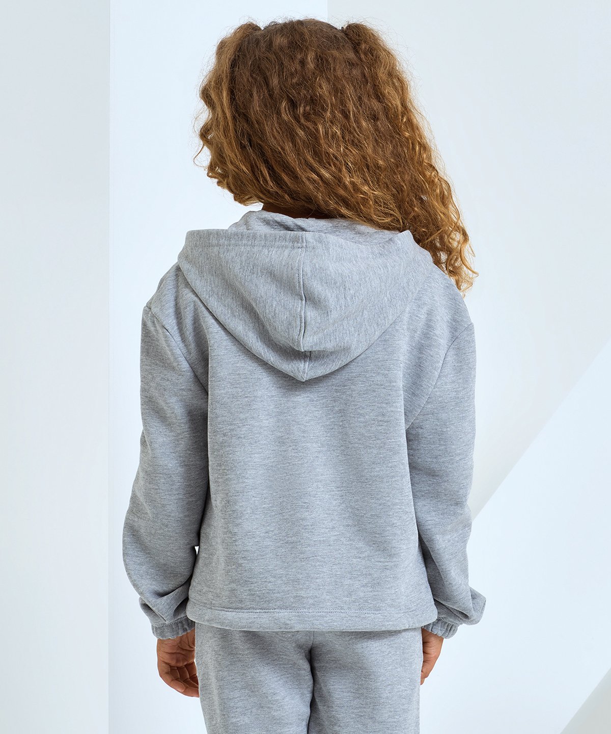 TR61B | Kids TriDri recycled cropped oversize full-zip hoodie | TriDri