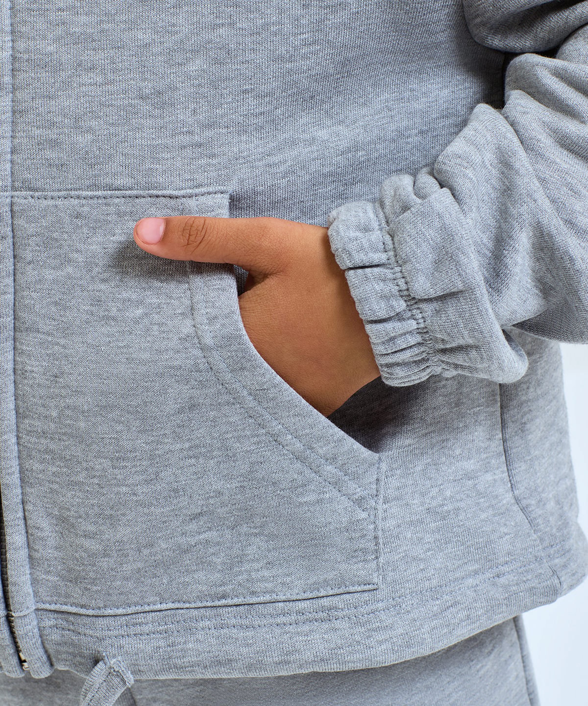 TR61B | Kids TriDri recycled cropped oversize full-zip hoodie | TriDri