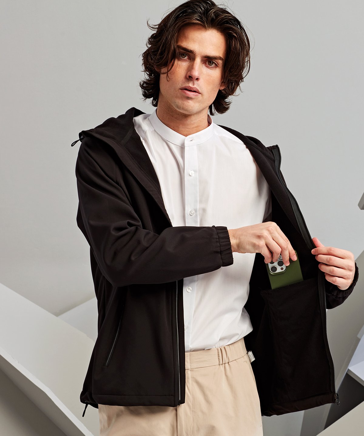 TS009 | Hooded 2-layer softshell jacket | 2786