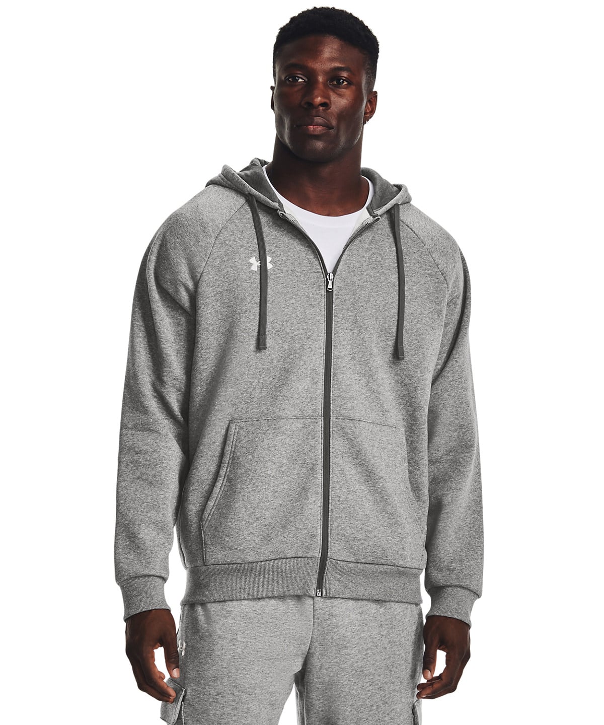 Under Armour Rival Fleece Full-Zip Hoodie (UA041) | Cotton-Blend Hoodie