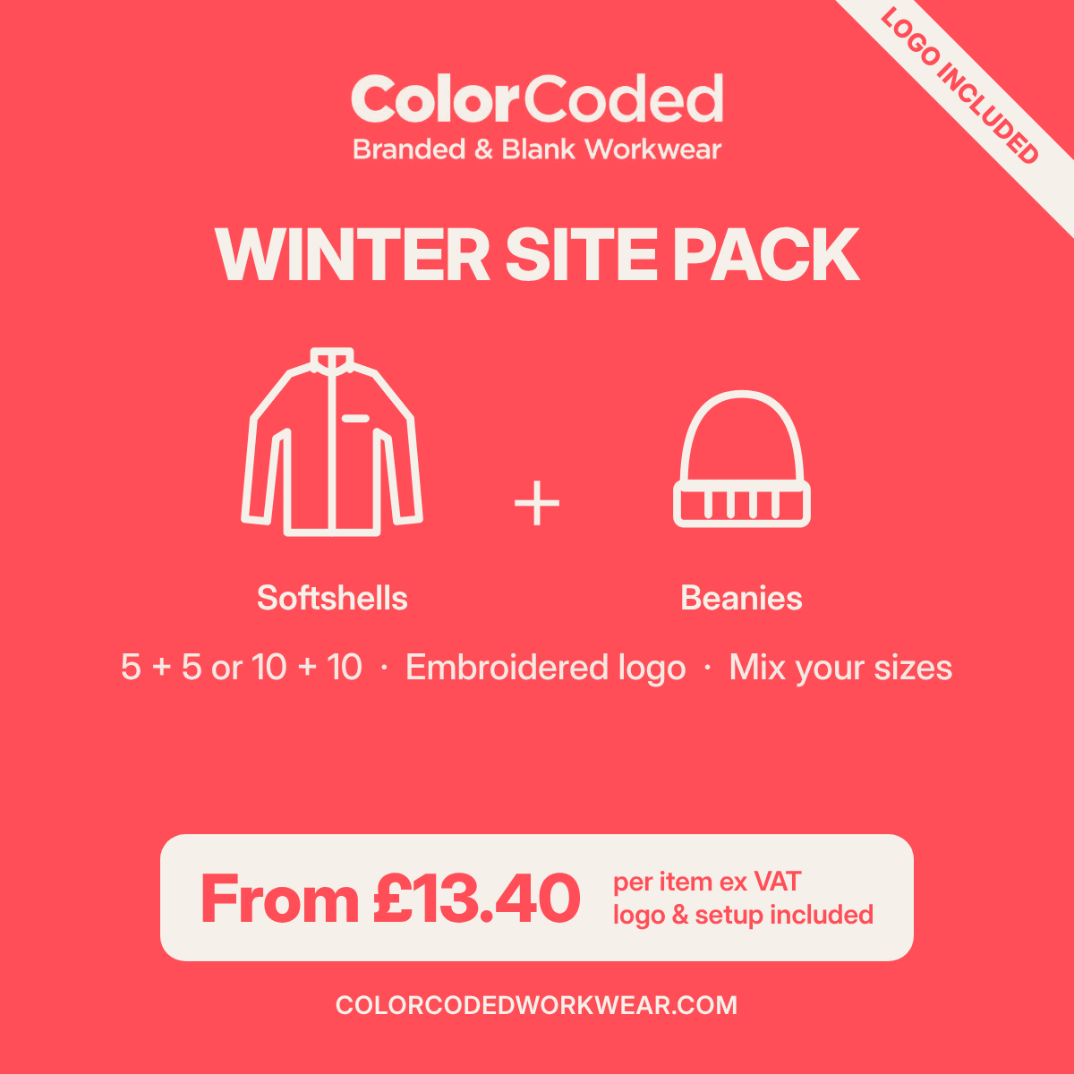 Winter Site Pack | ProRTX Softshells & Beanies with Logo Included