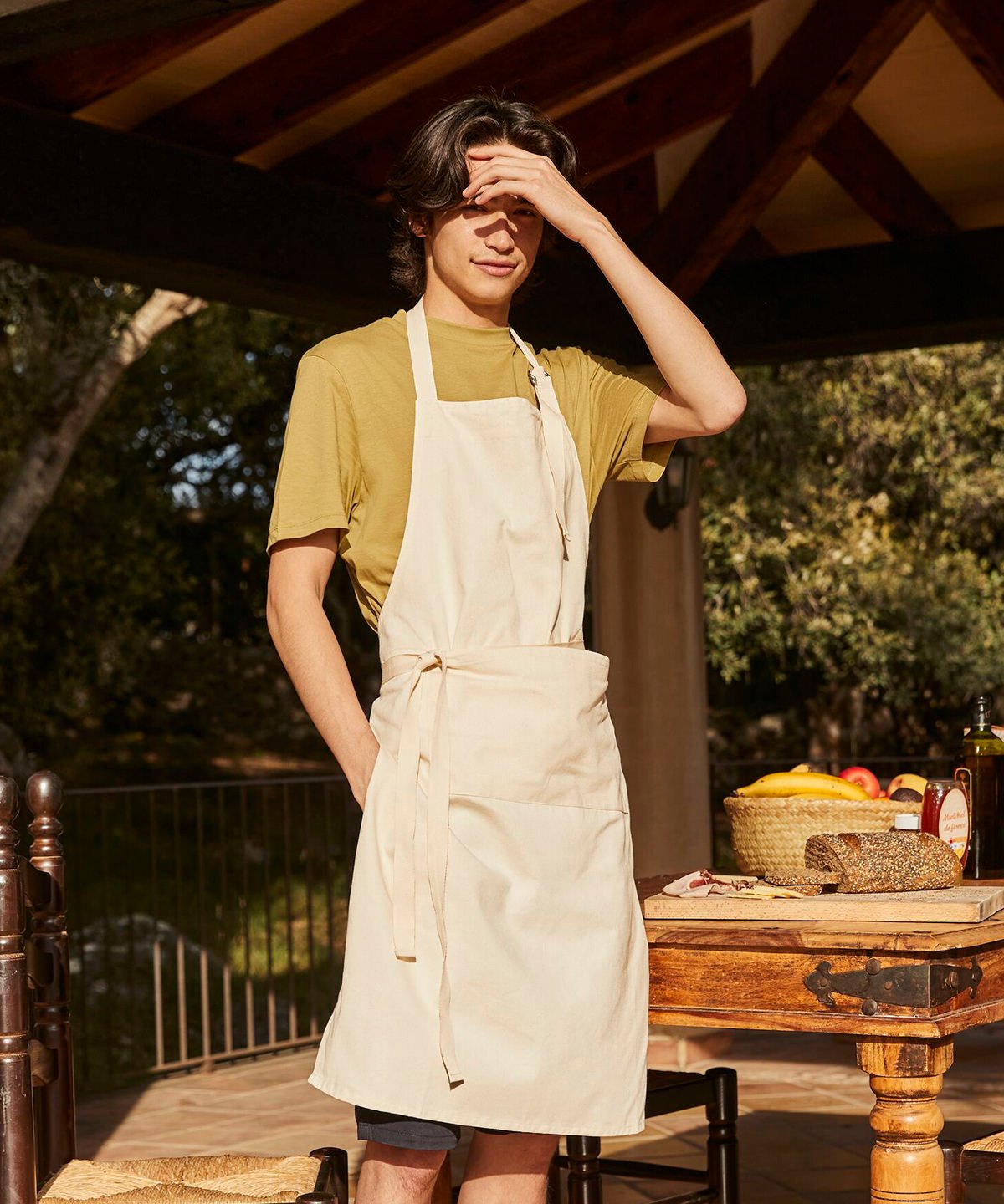 WM364 | Fairtrade cotton adult craft apron | Westford Mill
