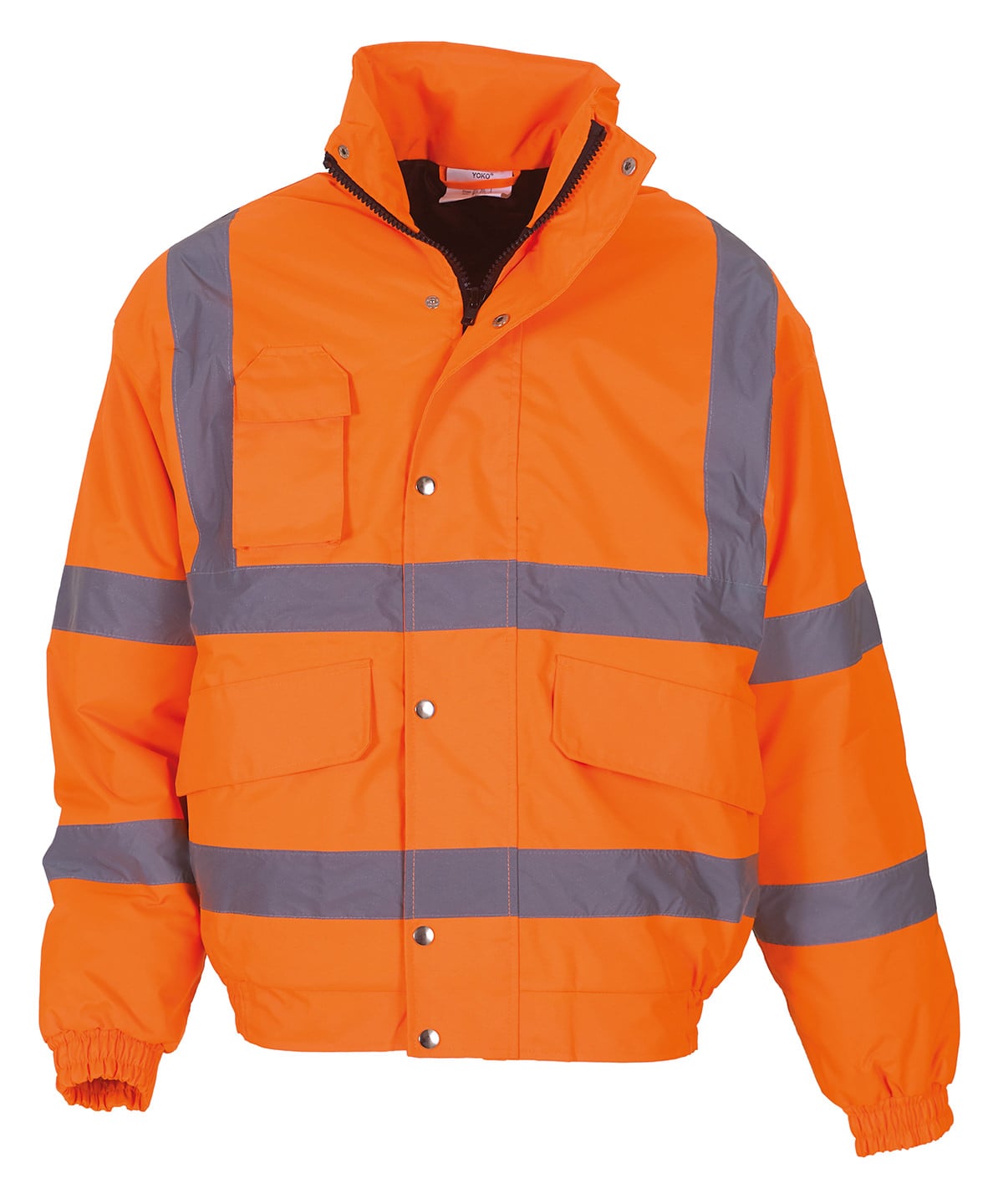 YOKO Hi-Vis Classic Bomber Jacket (YK043) | Branded Hi-Vis Bomber Jackets